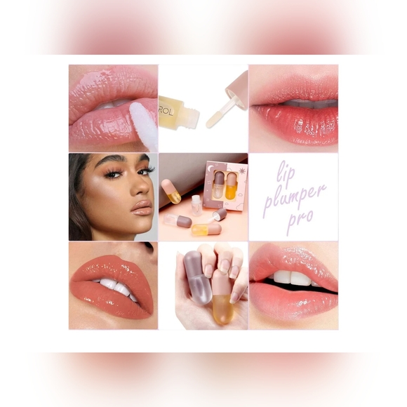 New! Lip Plumper Set, Booster & Enhancer, Day and Night Double Effect Natural - Picture 2 of 6